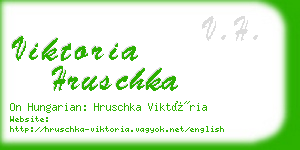 viktoria hruschka business card